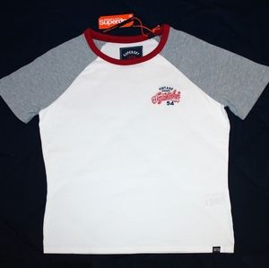 SUPERDRY 54 Goods Raglan Entry Tee Size Large Women's US 10
